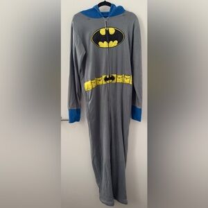 Batman DC Comics Onesie One-Piece Costume Halloween Pajama Size Medium M Lounge